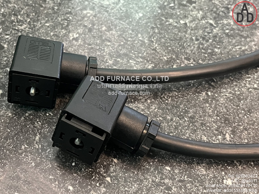 600003 AMP Plug Solenoid Valve Connector With Cable (4)